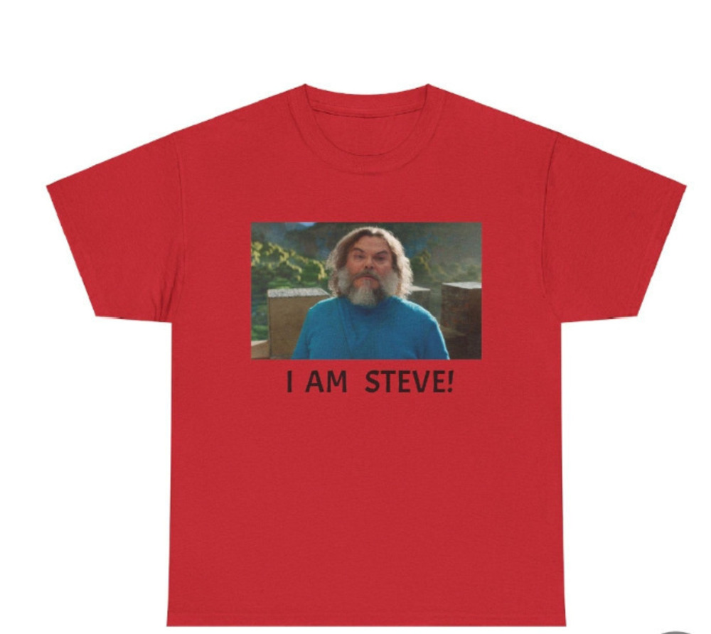 Jack  Minecraft Steve Mashup Shirt A Minecraft Movie T Shirt